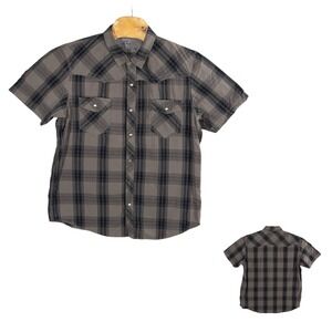 Helix Pearl Snap Western Plaid Shirt Mens XL Rodeo Outdoors